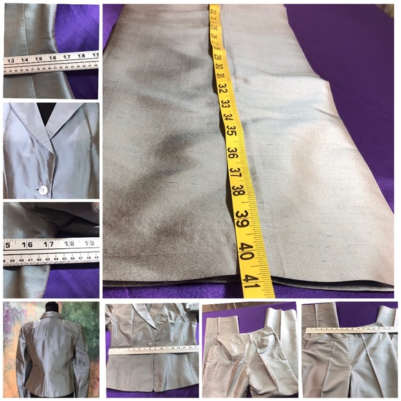 πTalbots Elegant Evening - Formal - Mother of the Bride Silk Pant Suit - Picture 13 of 15